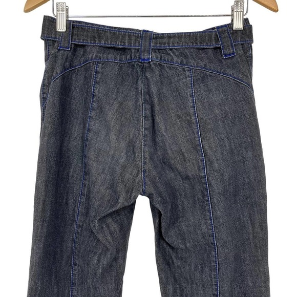 Vintage Y2K Jean Charles Castelbajac Jeans Flare Leg Gray/Black 42 - Picture 6 of 9